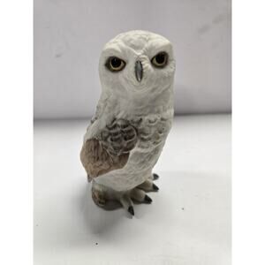 Boehm White Snowy Owl Porcelain Bird Figurine 4 3/4” Edward Marshall Boehm 40122